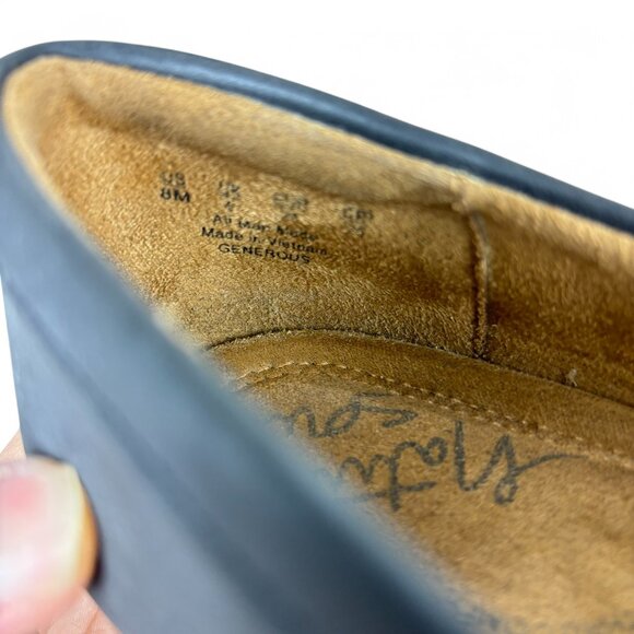 Natural Soul Naturalizer Black Loafers Size 8M Generous Preppy Office - Picture 5 of 14